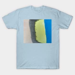 Four Different Unusual Unique Coloured Shapes Design T-Shirt